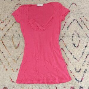 Rebecca Beeson hot pink short sleeve tee shirt size 2